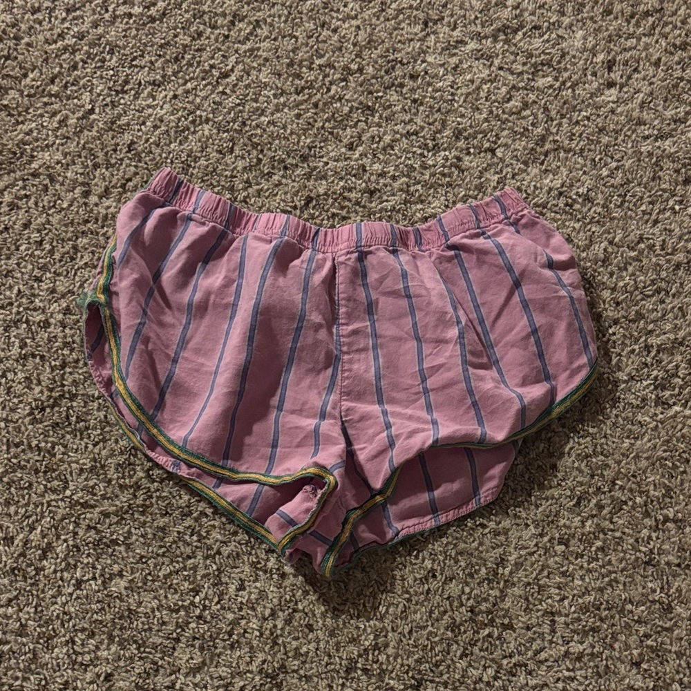 Pink Striped Shorts